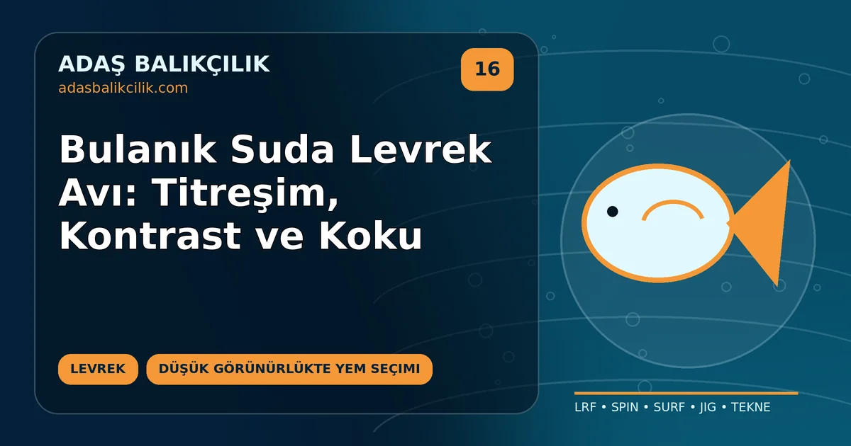 Bulanık Suda Levrek Avı: Titreşim, Kontrast ve Koku