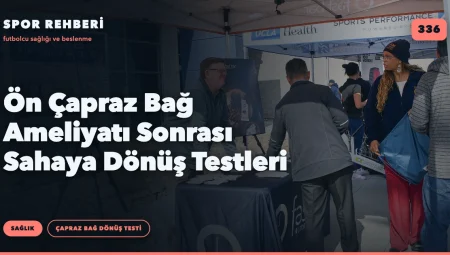 Ön Çapraz Bağ Ameliyatı Sonrası Sahaya Dönüş Testleri